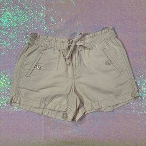 LOFT Baby Pink Ruffle Linen Blend Beach Shorts (6) ★彡